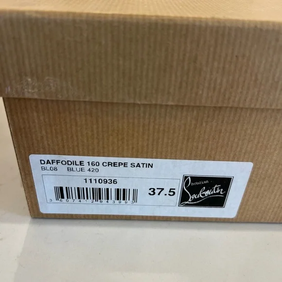 Christian Louboutin DAFFODILE 160 CREPE SATIN size 7.5 - Picture 15 of 15